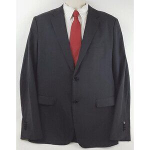 Theory Blazer Sport Coat Mens 44R Black 100% Wool Single Breasted 2-Button